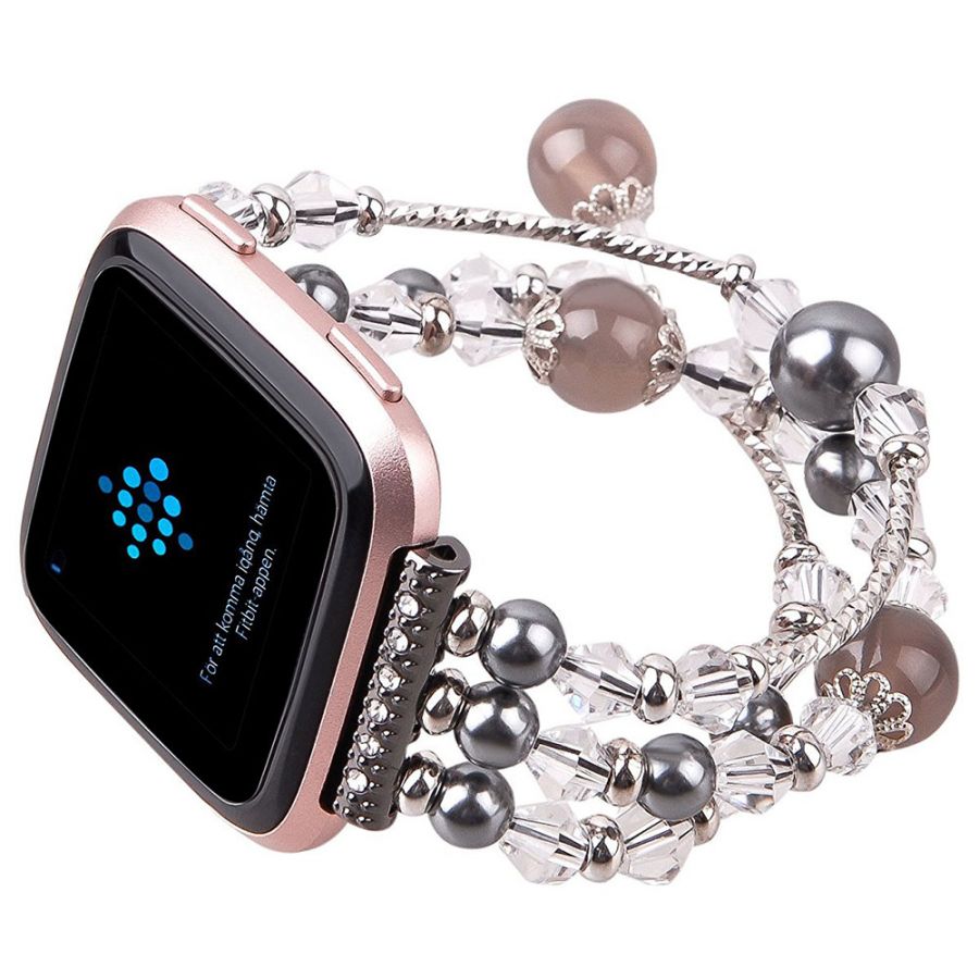 beaded fitbit versa band